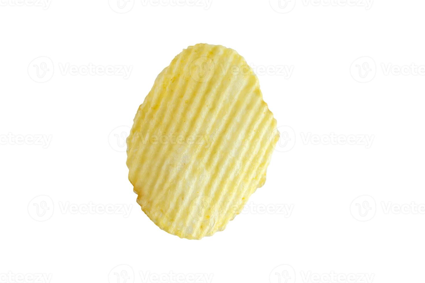 potato chip isolated on white background photo