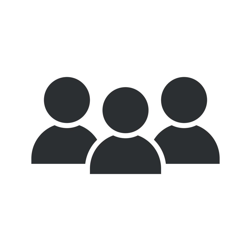 red de grupos de usuarios. grupo de equipo corporativo. icono de miembro de la comunidad. actividad de trabajo del equipo de negocios. icono de unidad del personal vector