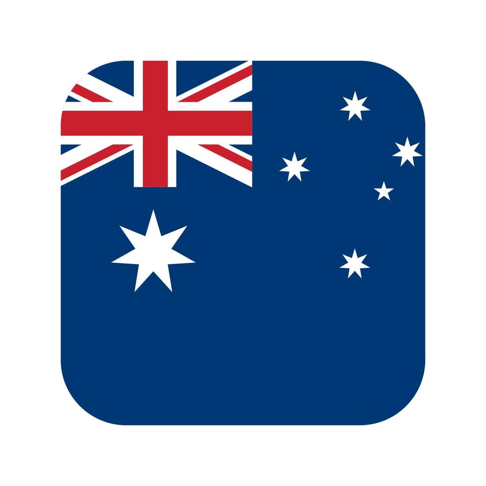 Australia flag - vector illustration on white background