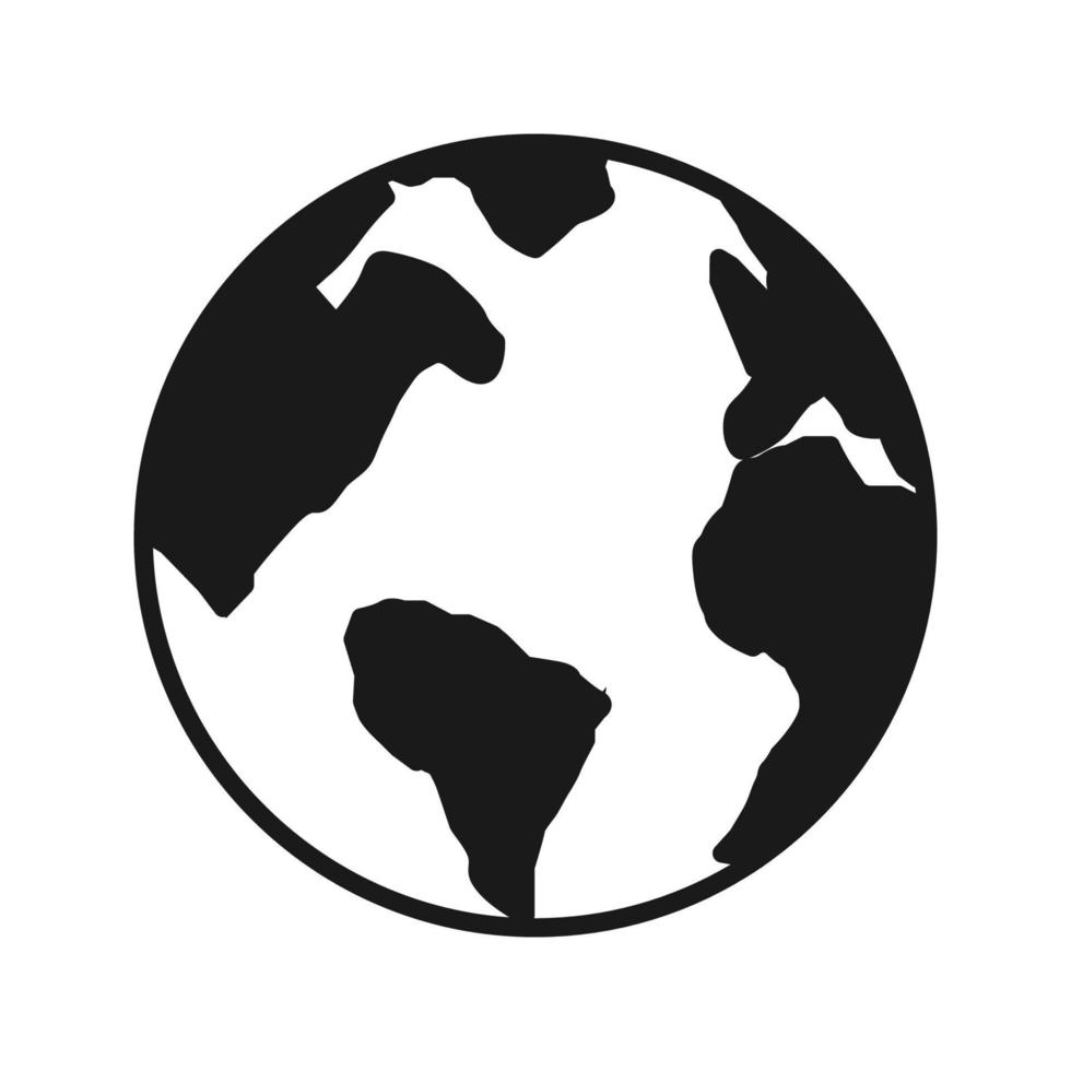 World planet icon vector