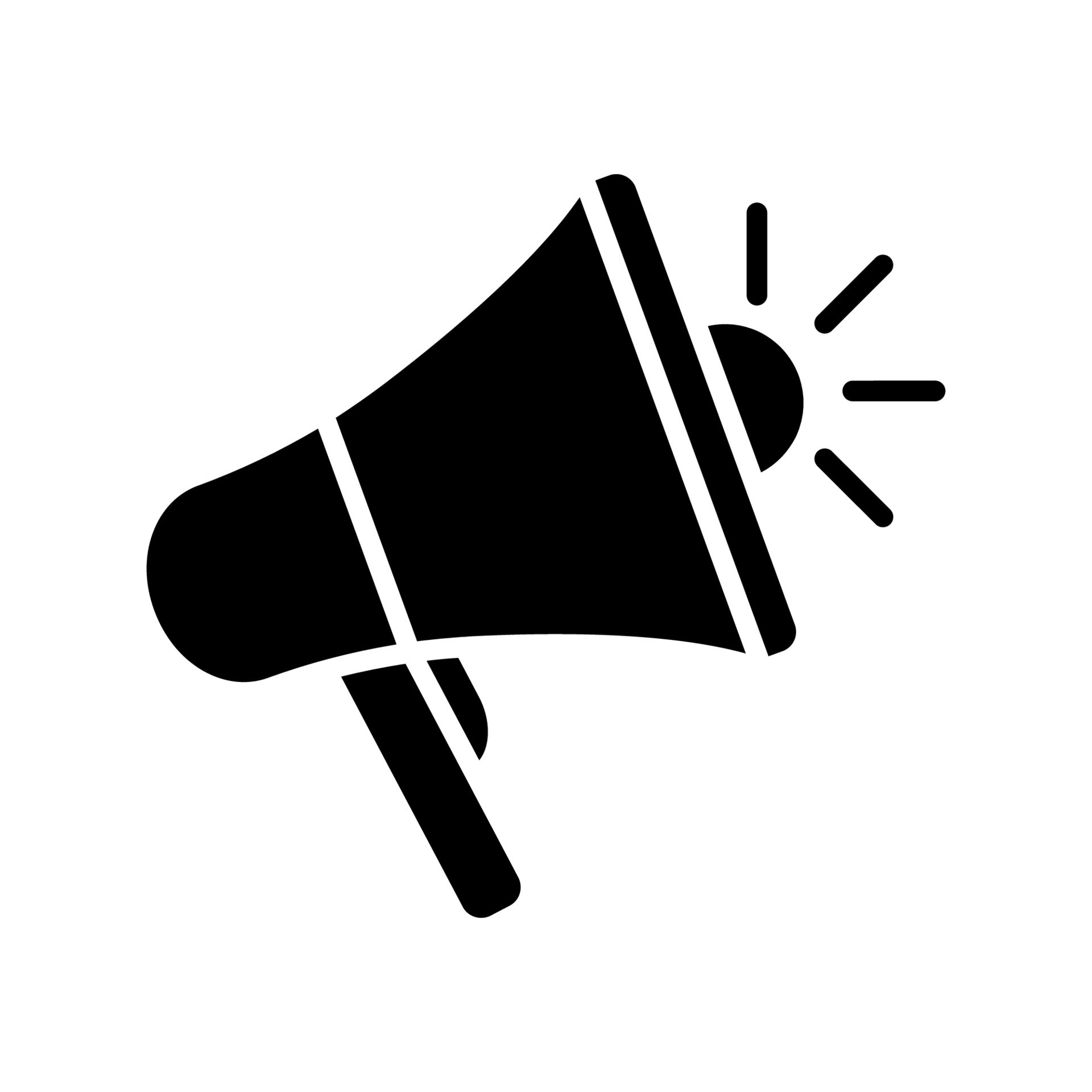 Megaphone Icon Vector Logo Design Template. trendy style 8135409 Vector