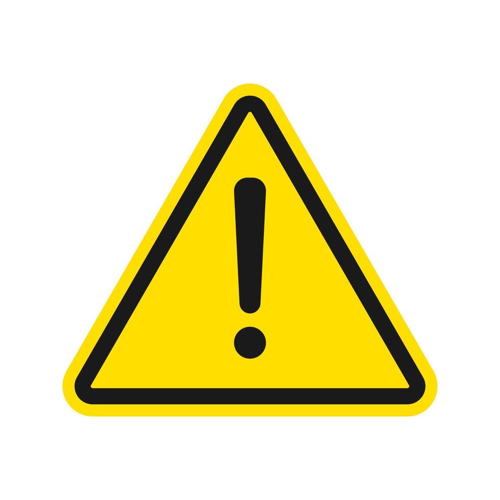 Warning icon vector modern design in trendy style for web site and mobile app.