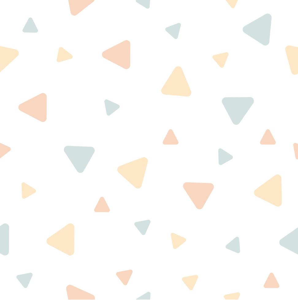 Triangle seamless pastel color vector