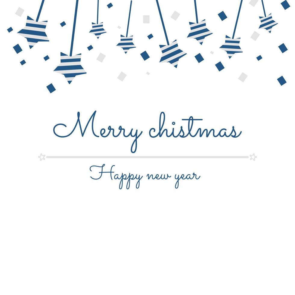 Christmas background, red snowflakes decoration on soft tones, complete with Christmas and Happy New Year greeting cards. vector