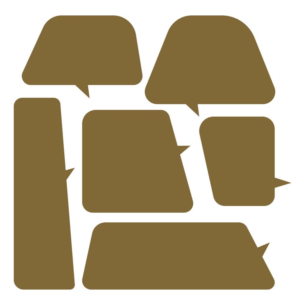 Set speech bubbles on white background. chat box and doodle message or communication icon Cloud speaking for comics and minimal message dialog vector