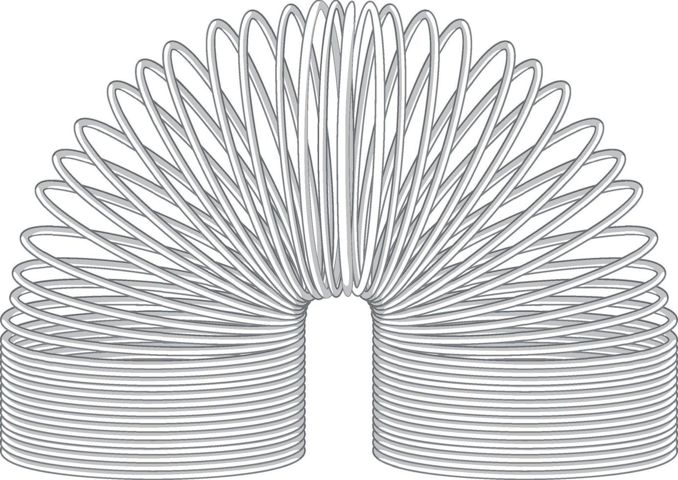 un resorte mágico simple sobre fondo blanco vector