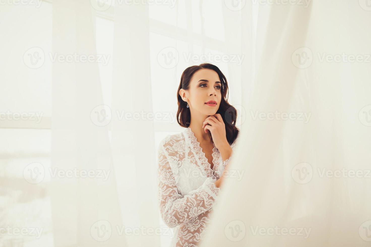 Morning beautiful bride photo
