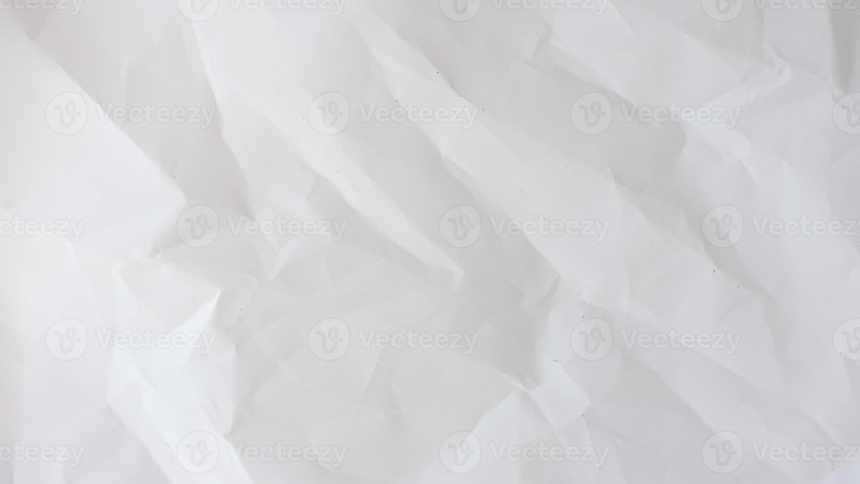 texture of clean wrinkled white paper abstract background photo