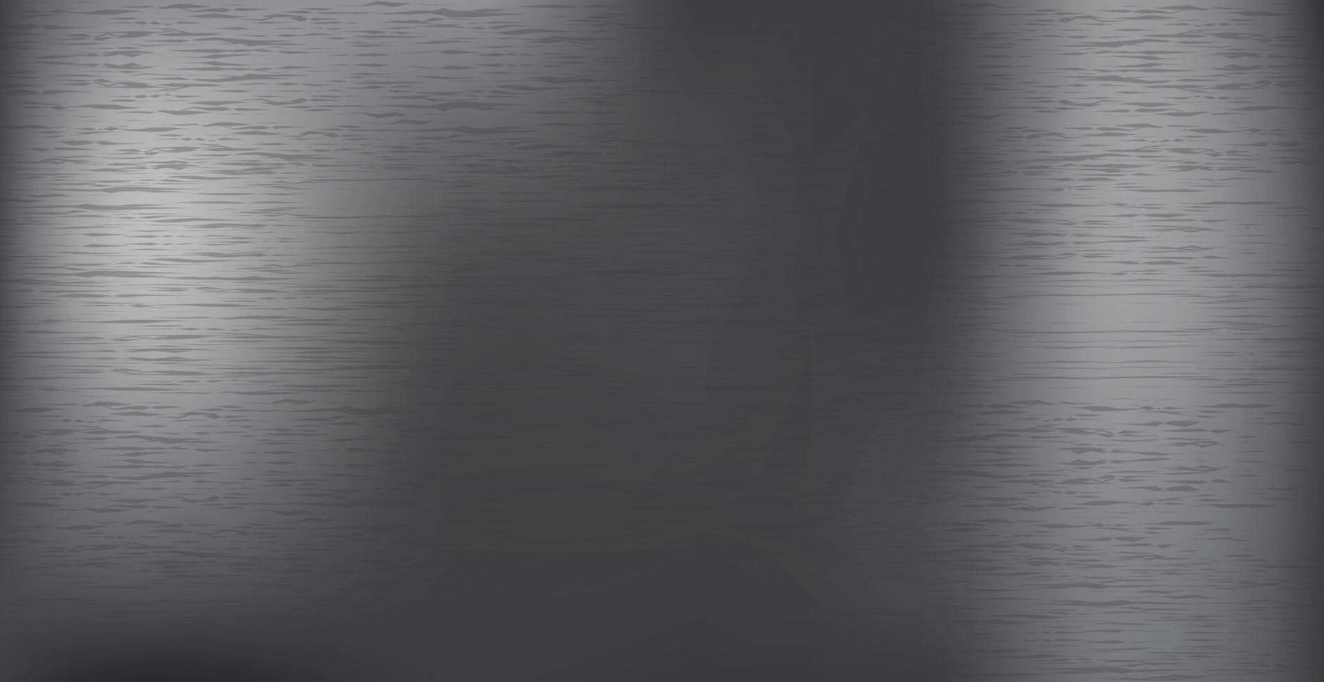 Panoramic steel background metal texture with highlights - Vector