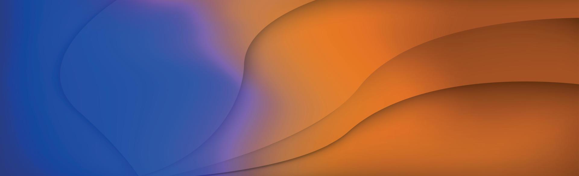 Panoramic abstract web background colorful gradient - Vector
