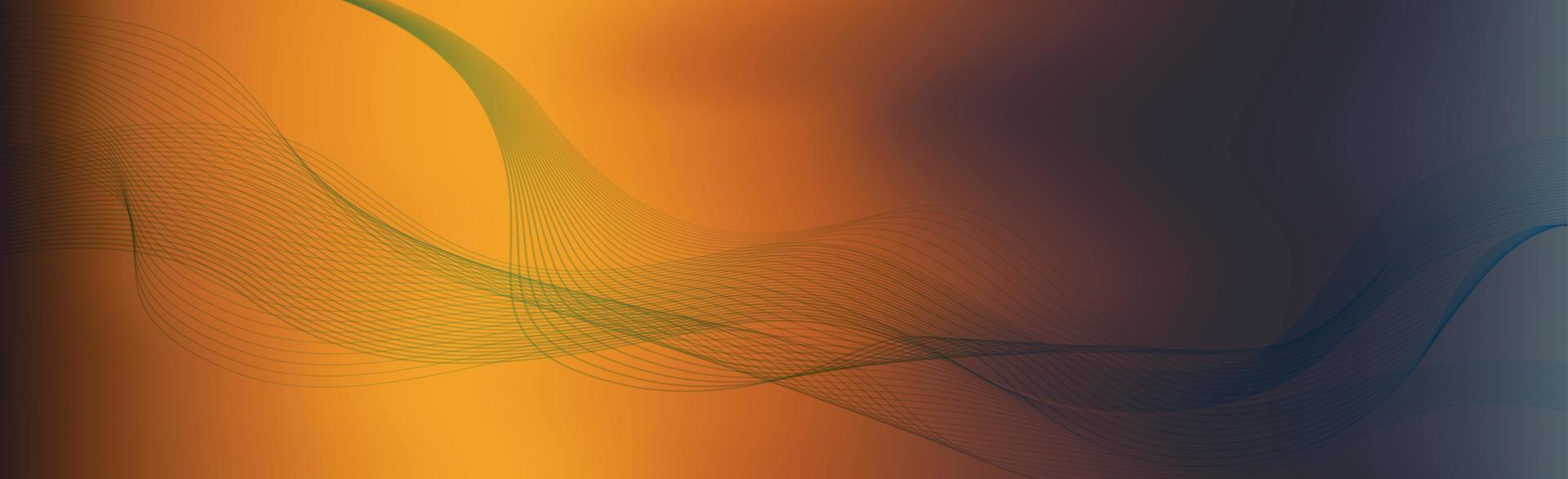 Panoramic abstract web background dark multicolor gradient - Vector