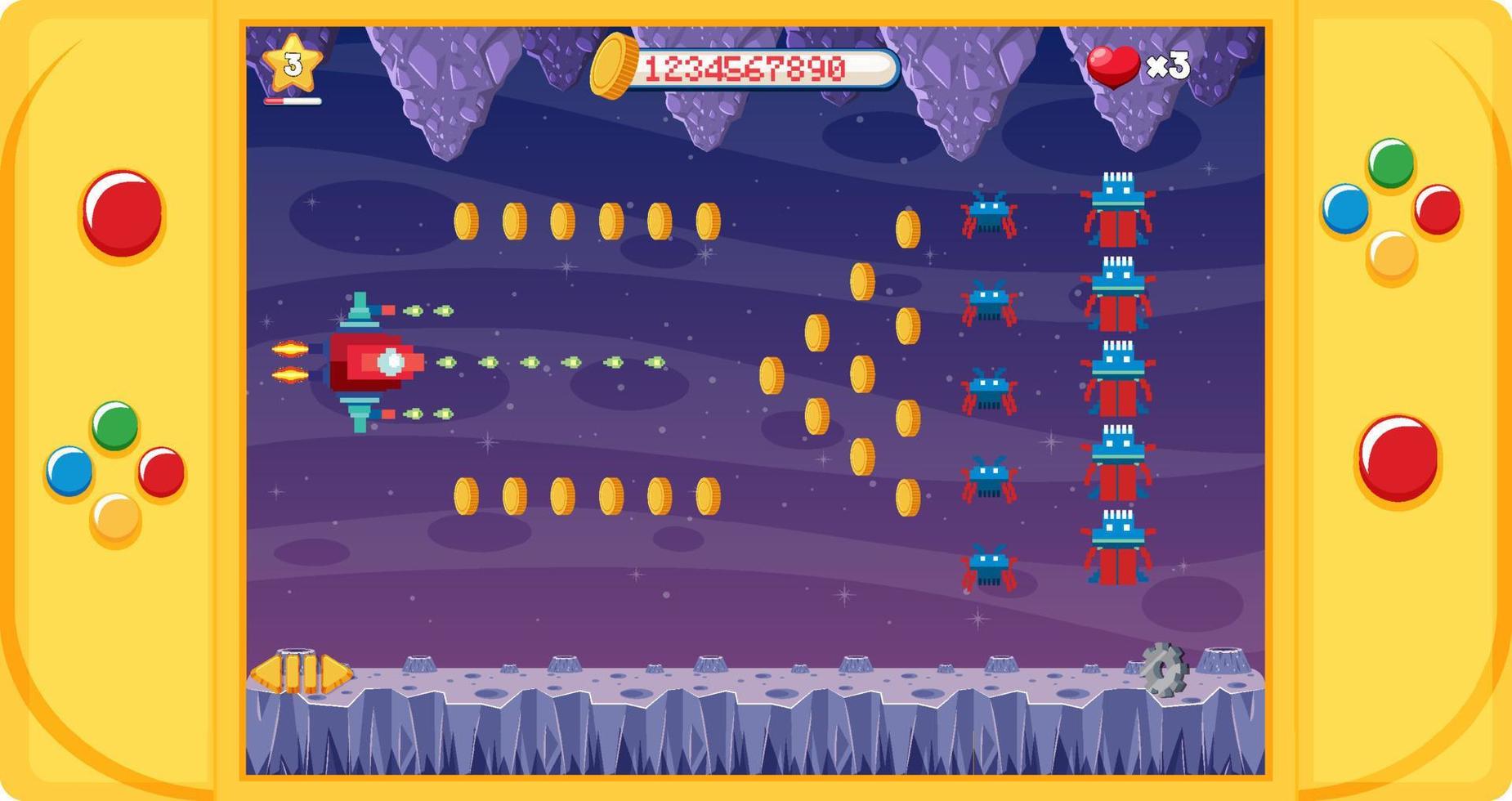 Handheld game console isolated 8138131 Vector Art at Vecteezy