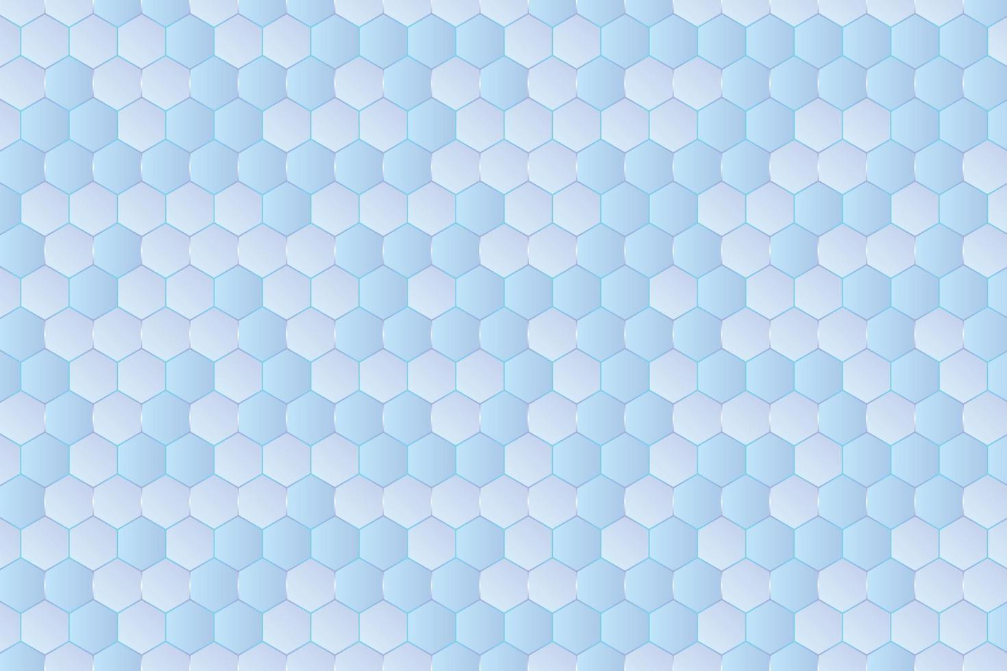 Abstract minimalist navy blue gradient wallpaper with hexagon grid. Honeycomb cells with geometric mosaic background illustration vector