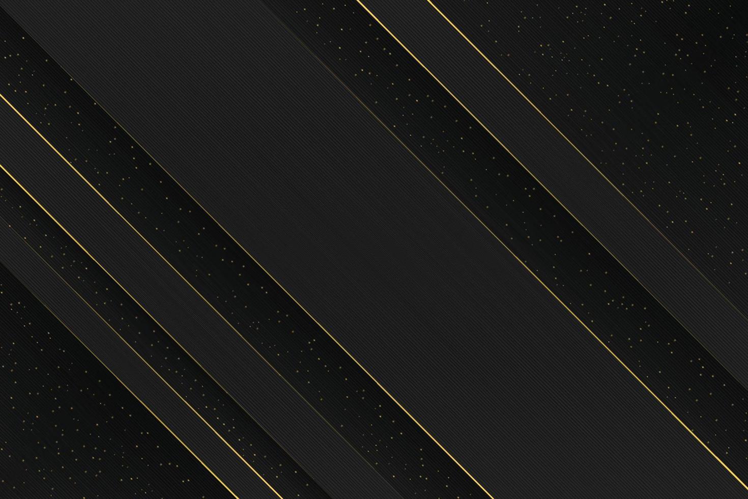 Black texture mix black and gold lines and shimmers. Design background in a minimalist style. Abstract stripes with glitter effect vector