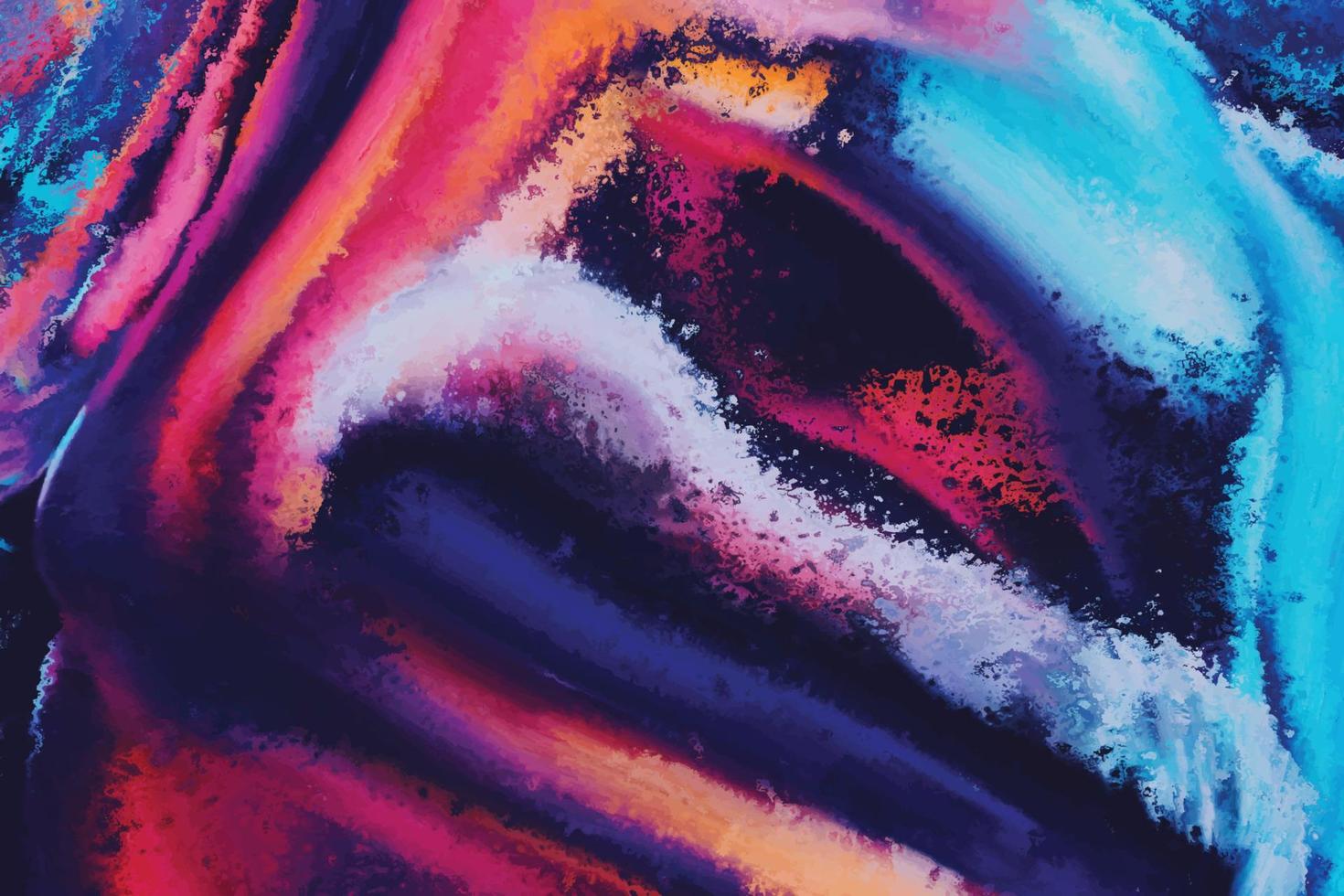 diseño de fondo de vertido acrílico hecho a mano de color degradado de arco iris abstracto. textura de mármol de pintura de agua holográfica vector