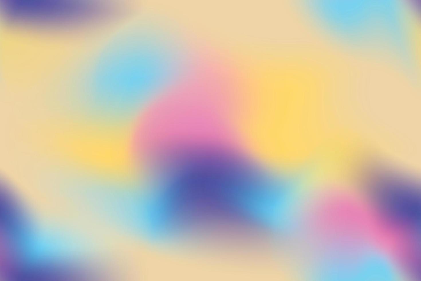 Holographic liquid gradient seamless background. Trendy fluid wave repeating surface. Abstract stylish blurred tile texture. Yellow, green, and blue colors repeat the composition vector