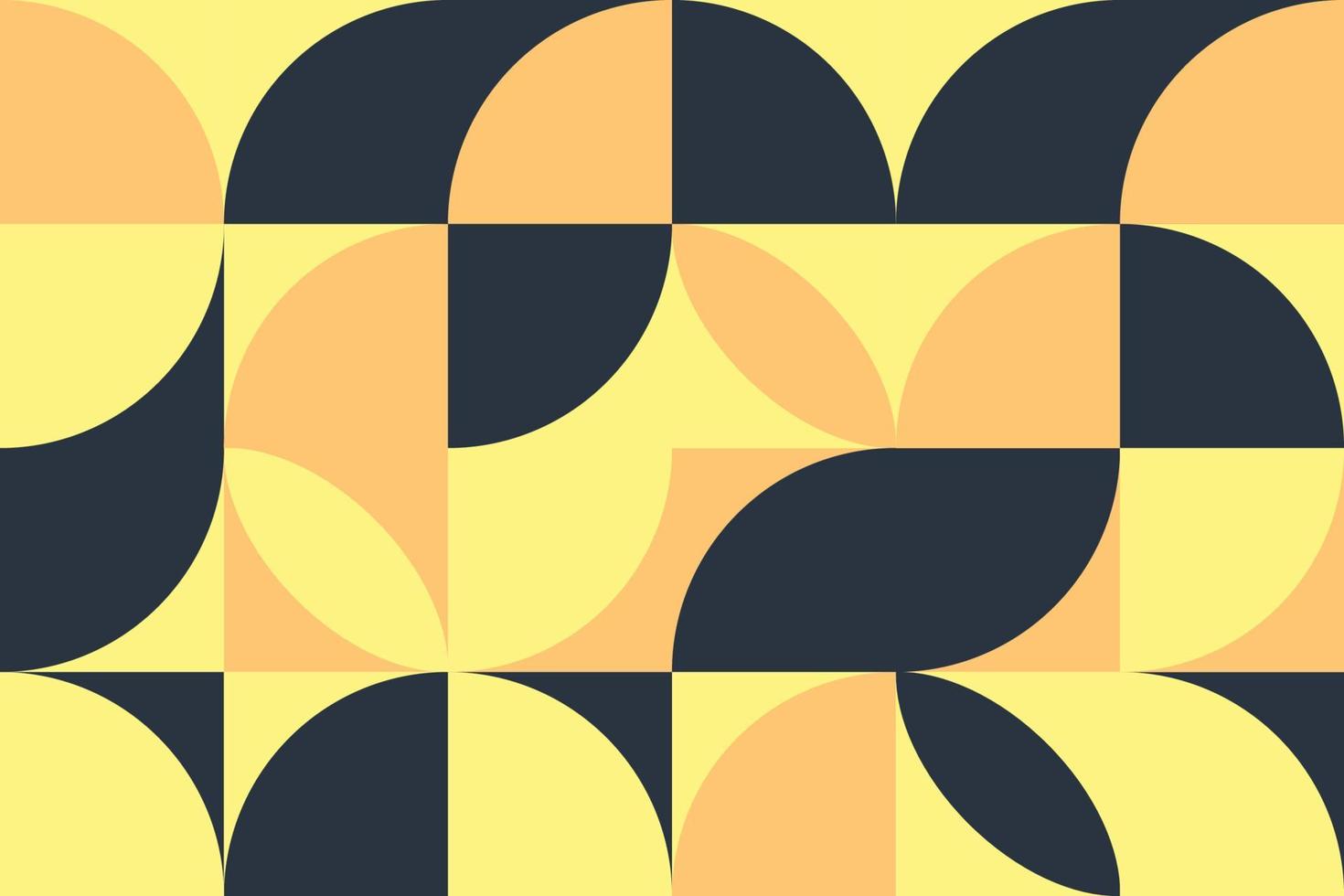 moderno concepto de diseño de fondo de mosaico bauhaus. Fondo de patrones sin fisuras de composición de formas geométricas aleatorias abstractas vector