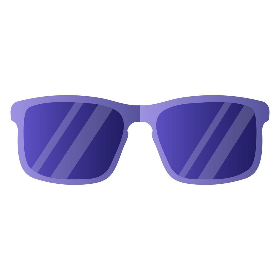 Sunglasses. Sun protection for eyes. Essential for the beach. vector