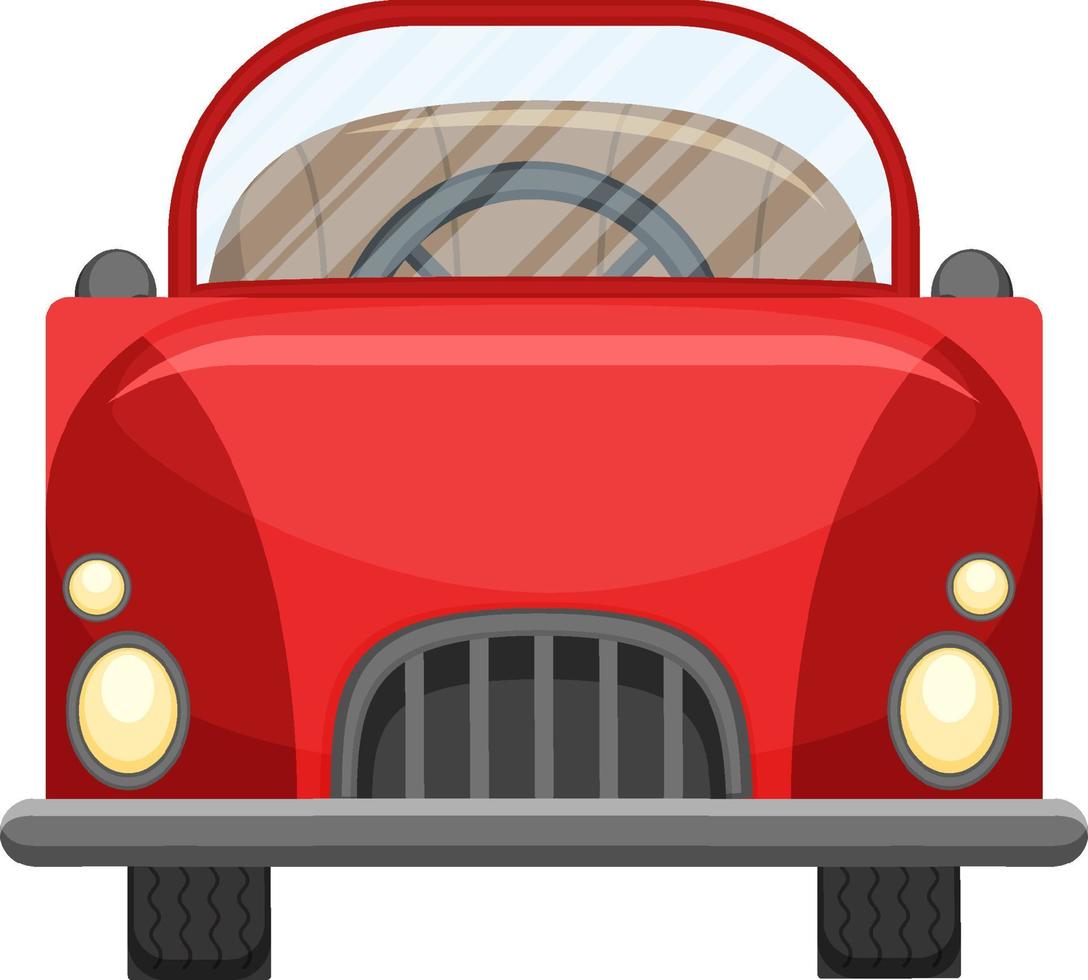 Classic car toy in cartoon design vector