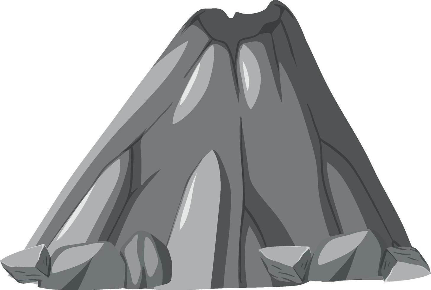 Volcano without lava isolated vector