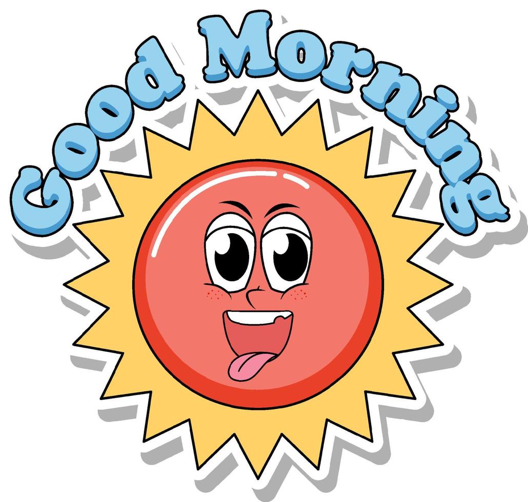 buenos dias icono estilo comic vector