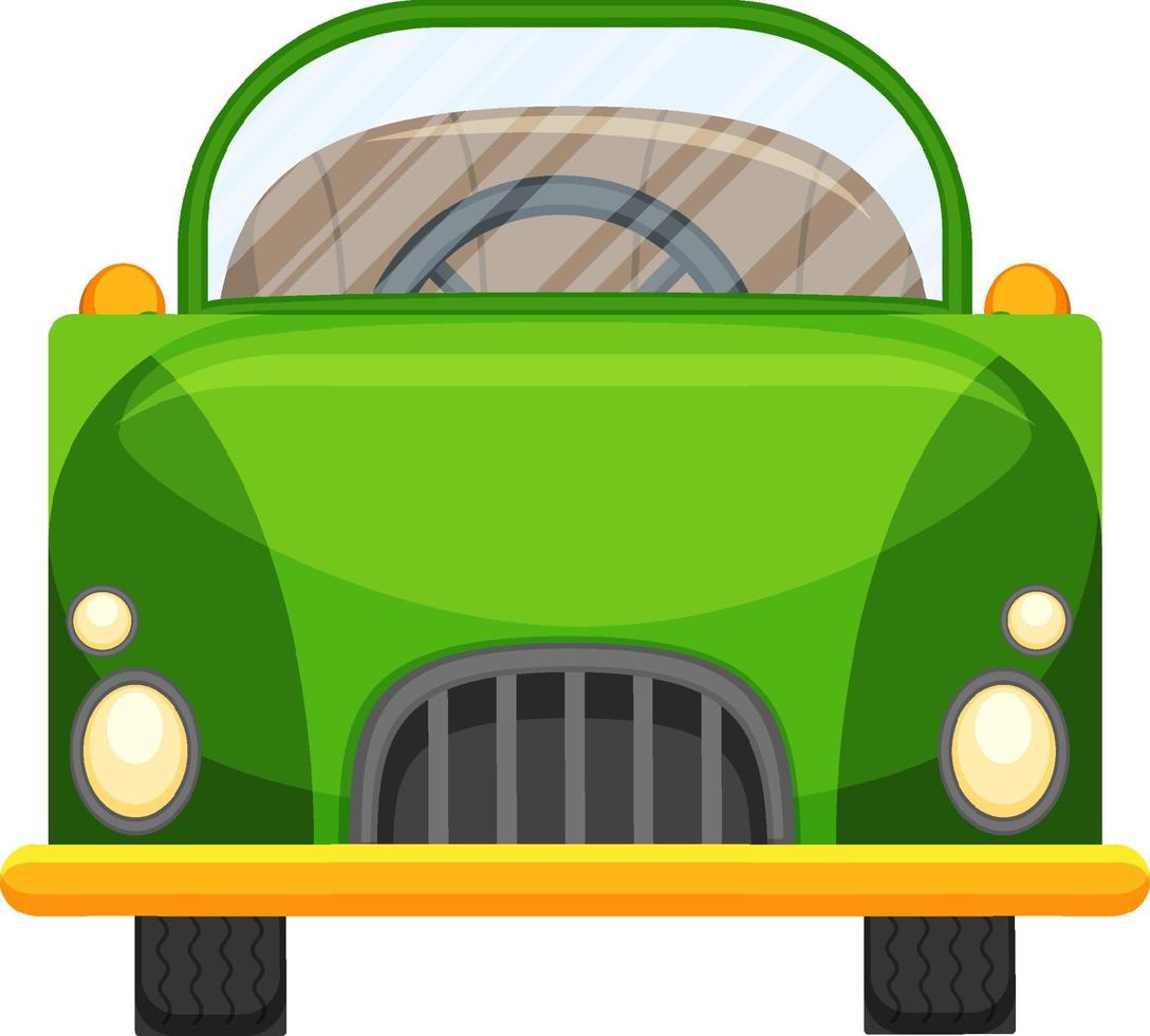 Classic car toy in cartoon design vector