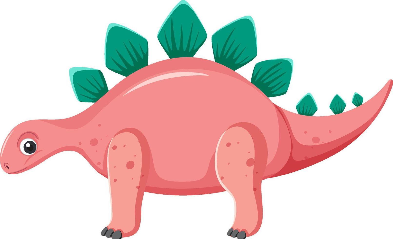 Cute Stegosaurus Dinosaur Cartoon vector