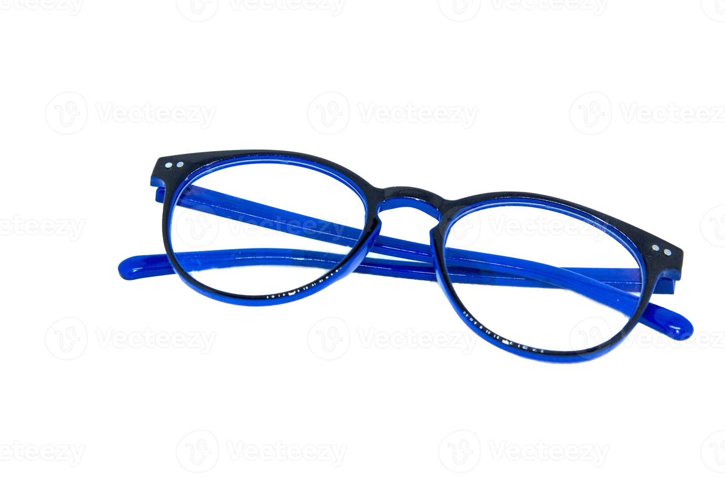 Presbyopia glasses are glasses for aging, suitable for reading, watching the phone on a white background taken with flash and LED lights, making my home studio shots clear and crisp. photo