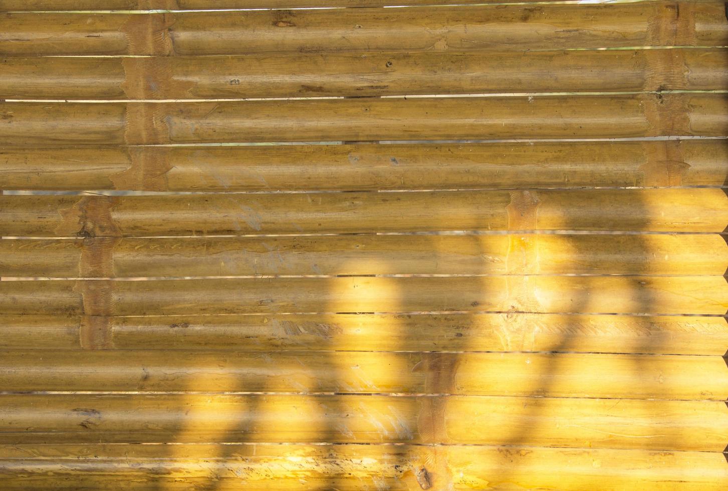 Bamboo Flooring - Bamboo Fence - Yellow Coated with Unitane for durability and preservation of the wood and the evening glow in the shadows of the sun. photo