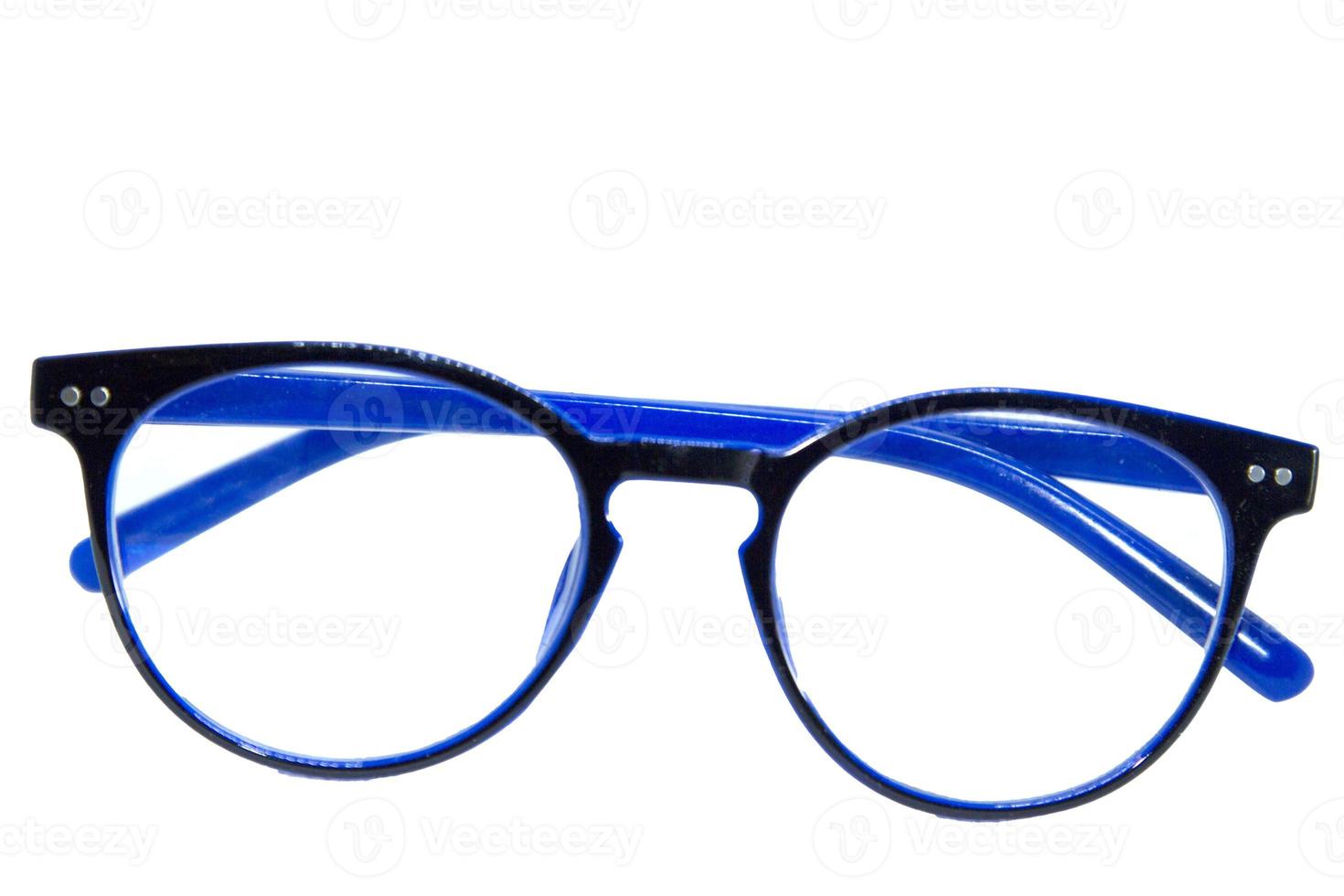 Presbyopia glasses are glasses for aging, suitable for reading, watching the phone on a white background taken with flash and LED lights, making my home studio shots clear and crisp. photo