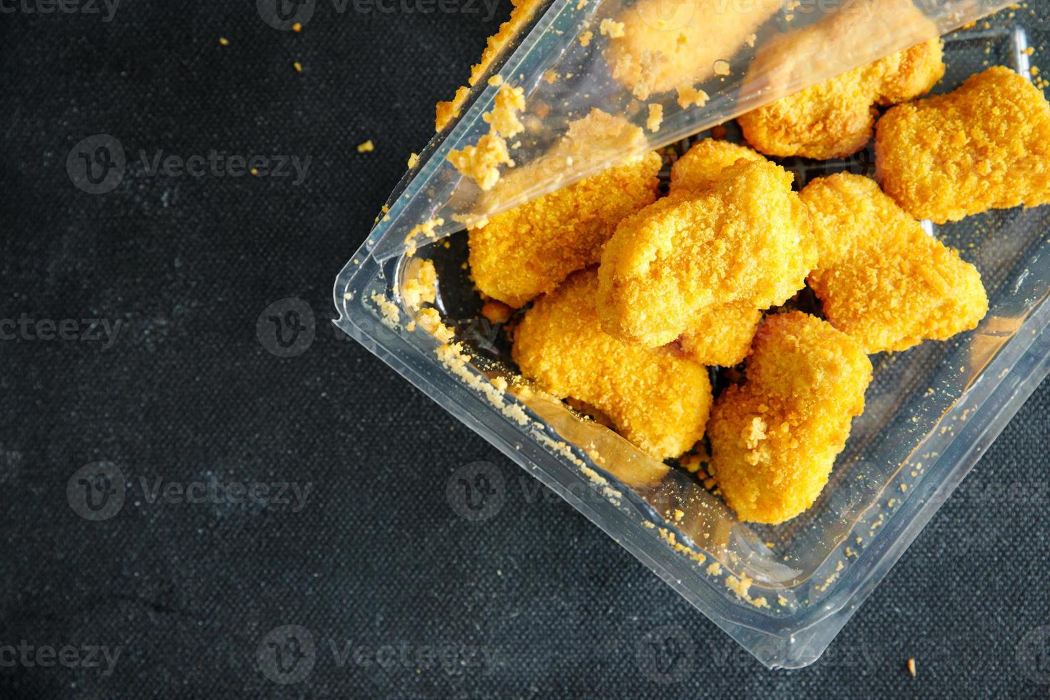 chicken nuggets deep fried poultry meat fresh healthy meal food snack diet on the table copy space food photo