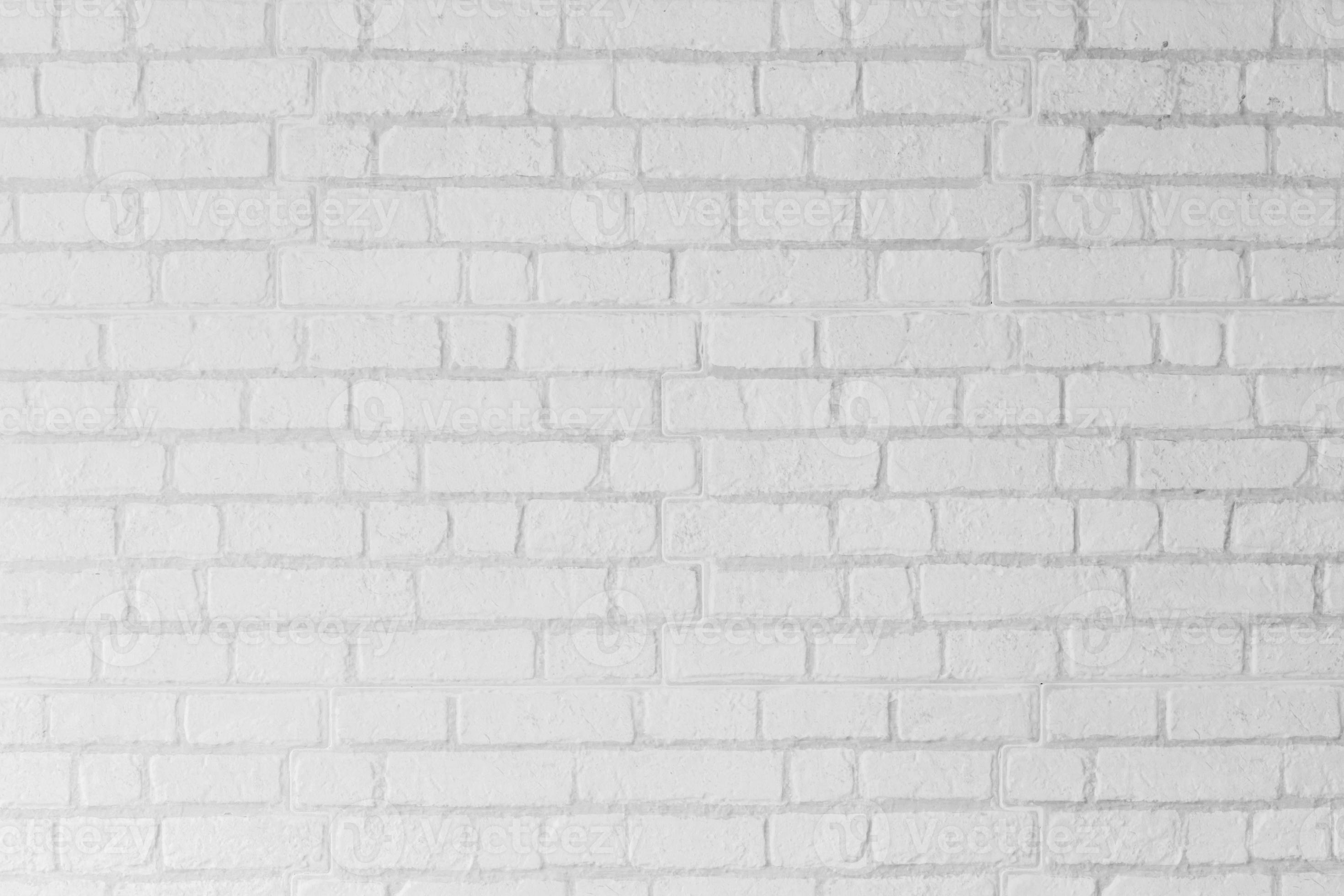 Abstract white brick cement wall texture background, grunge block grey