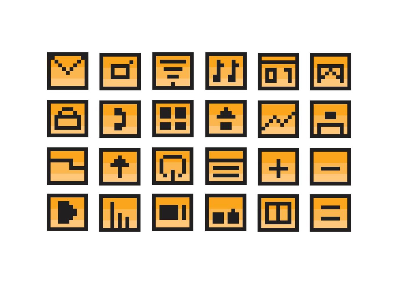 conjunto de iconos vectoriales, icono moderno icono simple vector