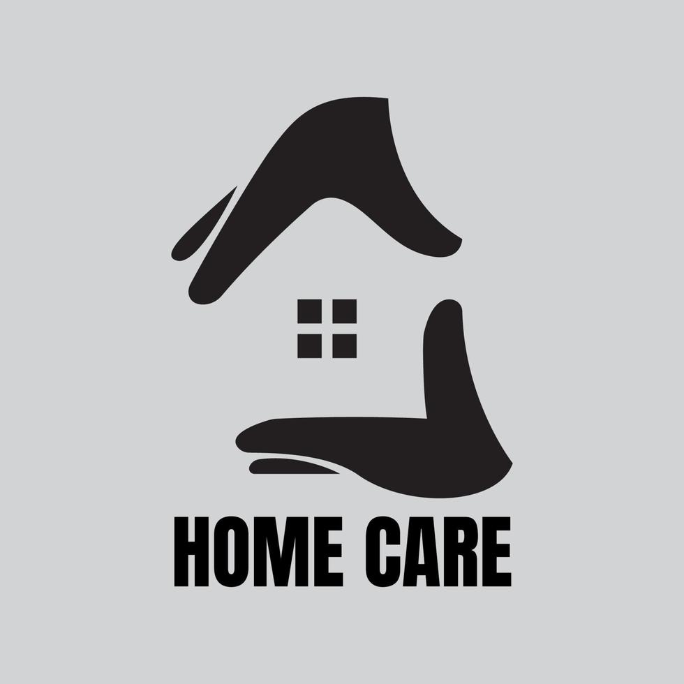 Letter H Logo Home Care vector