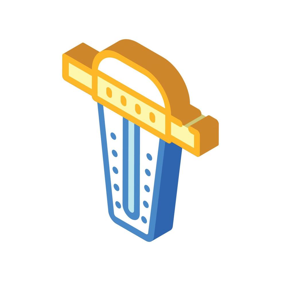 water filter tool isometric icon vector illustration