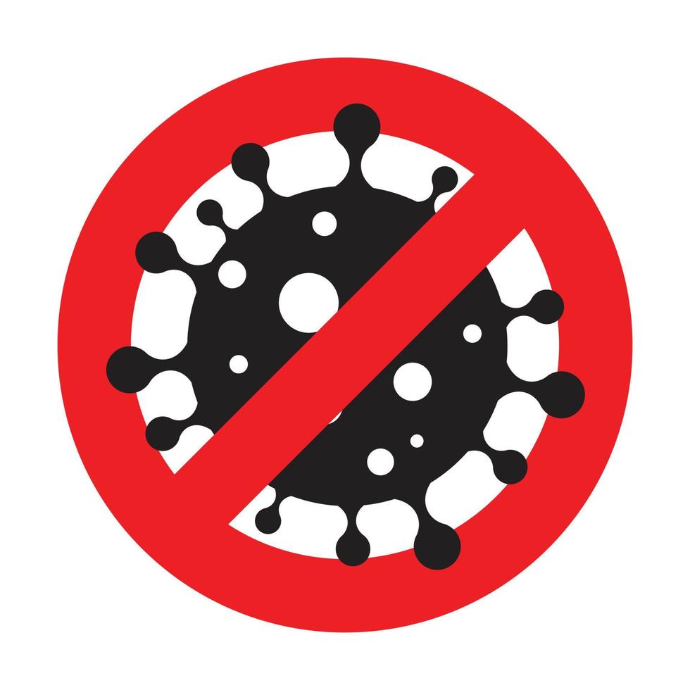 Covid 19, pandemic coronavirus symbol and icon vector illustration
