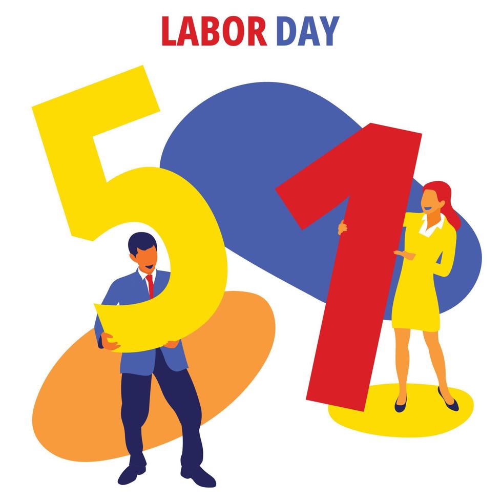 International labor day. Mayday. May 1st. vector