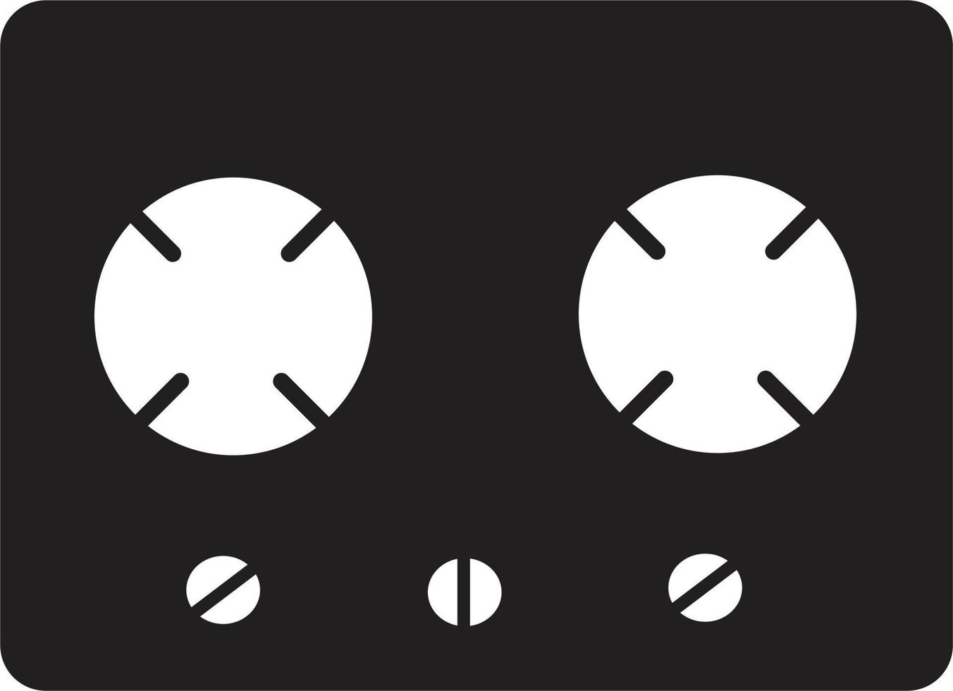 gas stove icon on white background. flat style design. gas stove sign