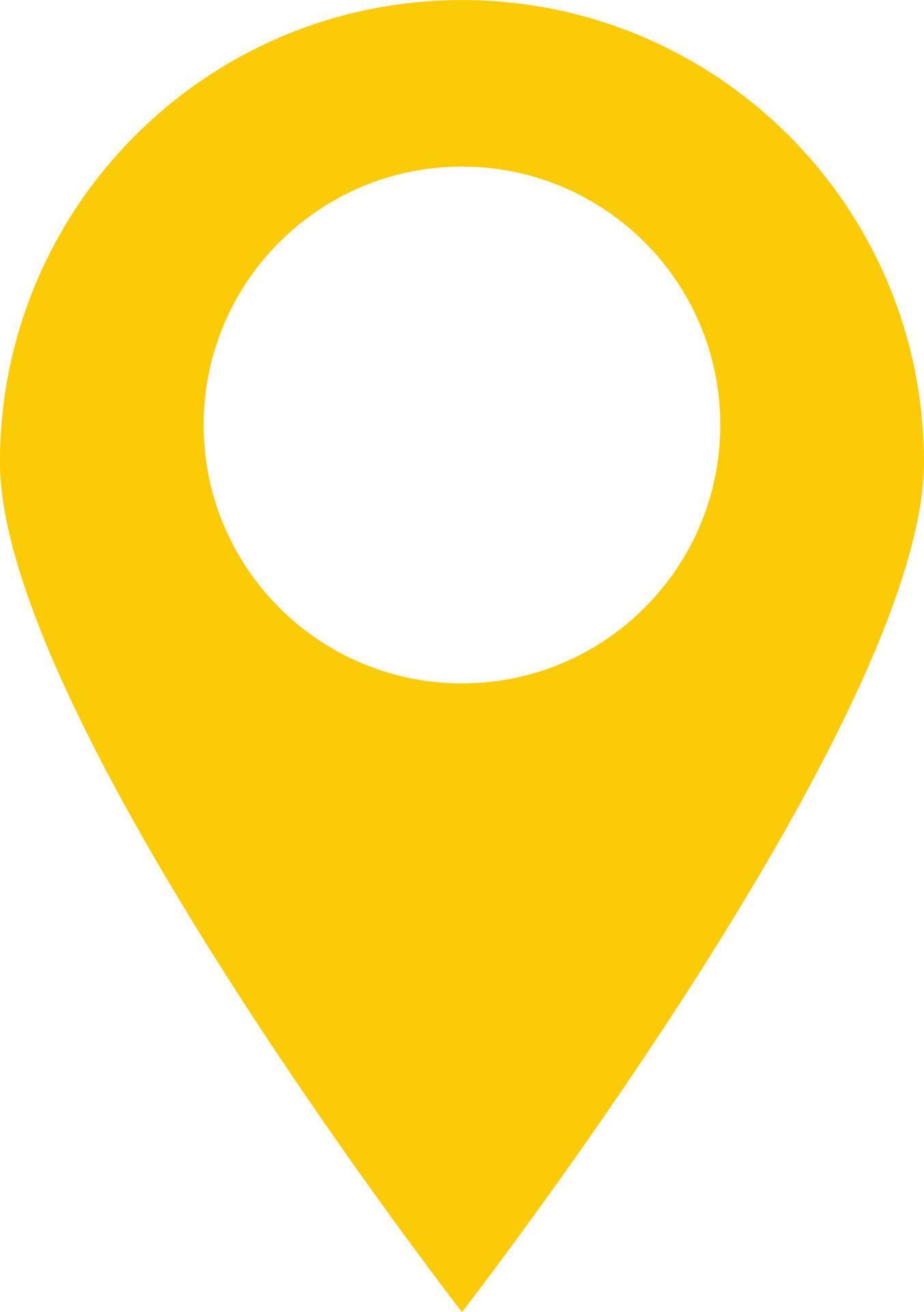 location pin icon. location pin point. yellow location pin symbol