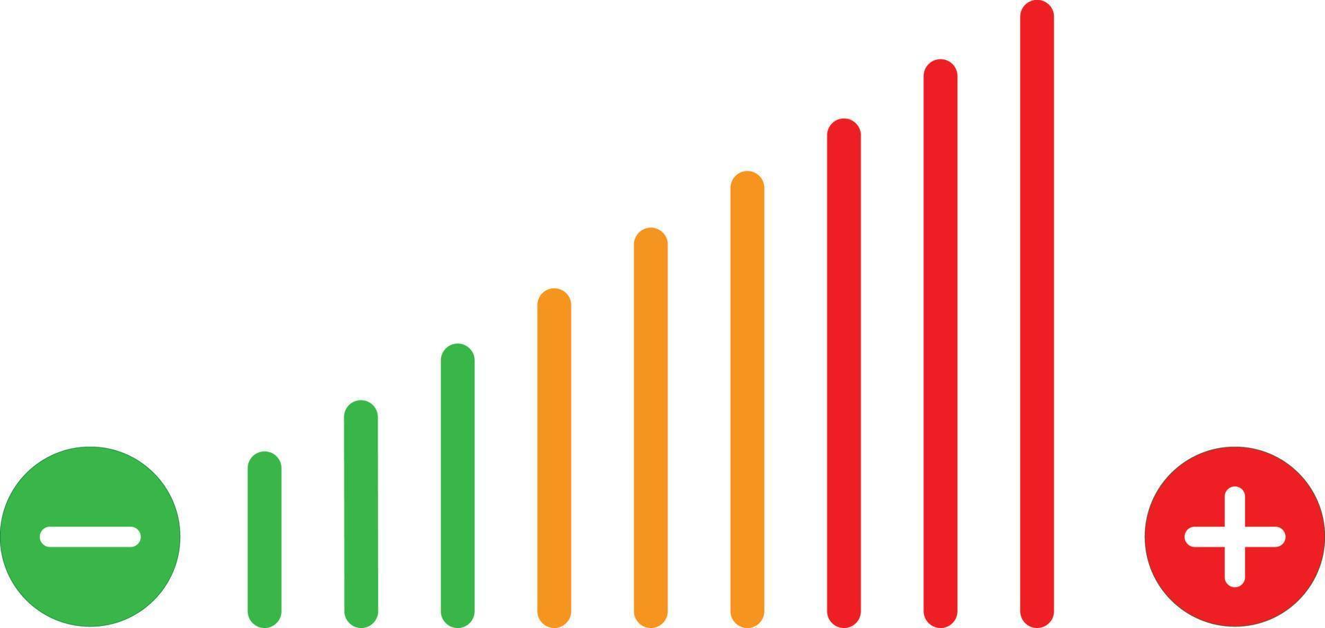 volume adjustment color icon. volume adjustment symbol. volume adjustment simple sign. vector