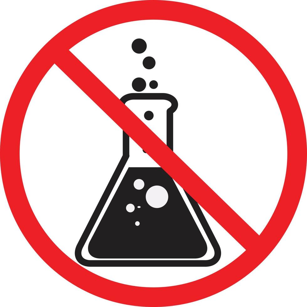 no preservative icon. no chemicals experiment sign. no artificial flavours symbol. vector
