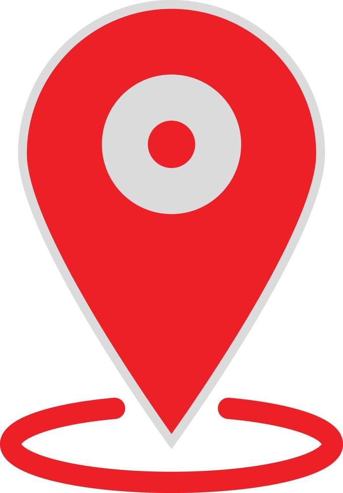 icono de mapa de ubicación. señal de mapa de ubicación. símbolo de marca de puntero gps. signo de marca de puntero gps. vector