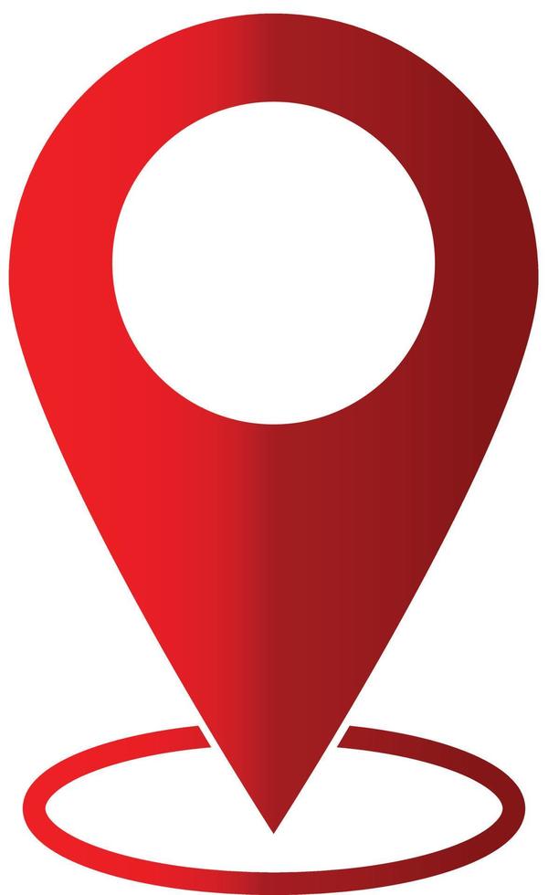 pin icon. map sign. location sign. map pointer symbol. navigation icon. vector