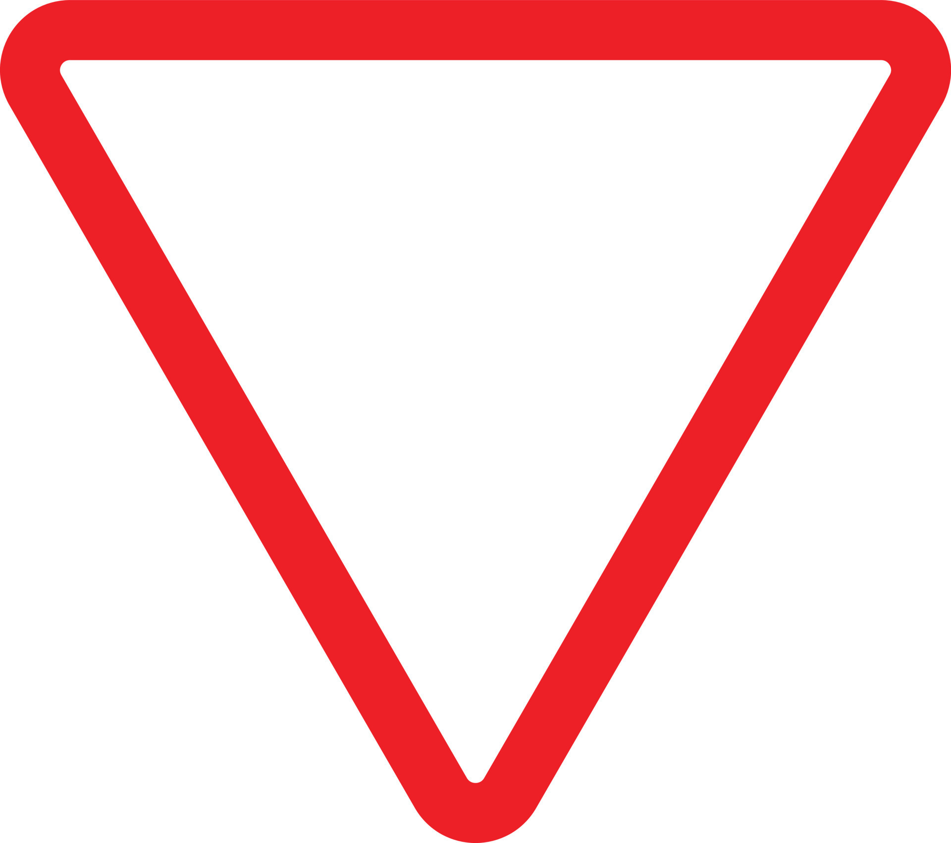 give way sign icon on white background. give way sign. flat style. give