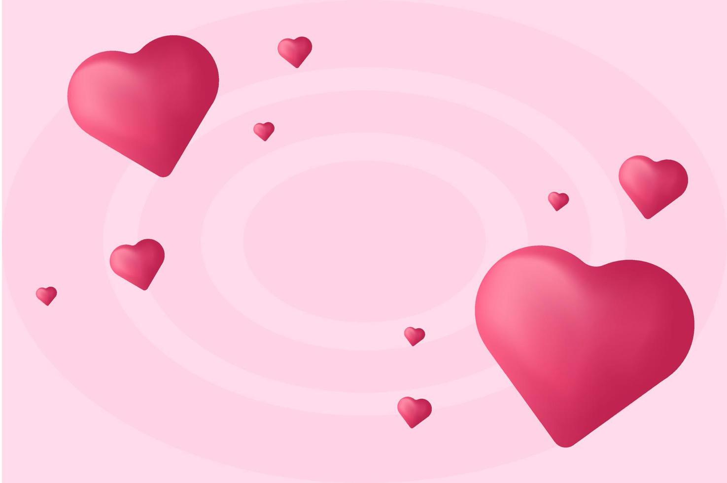 pink love background vector