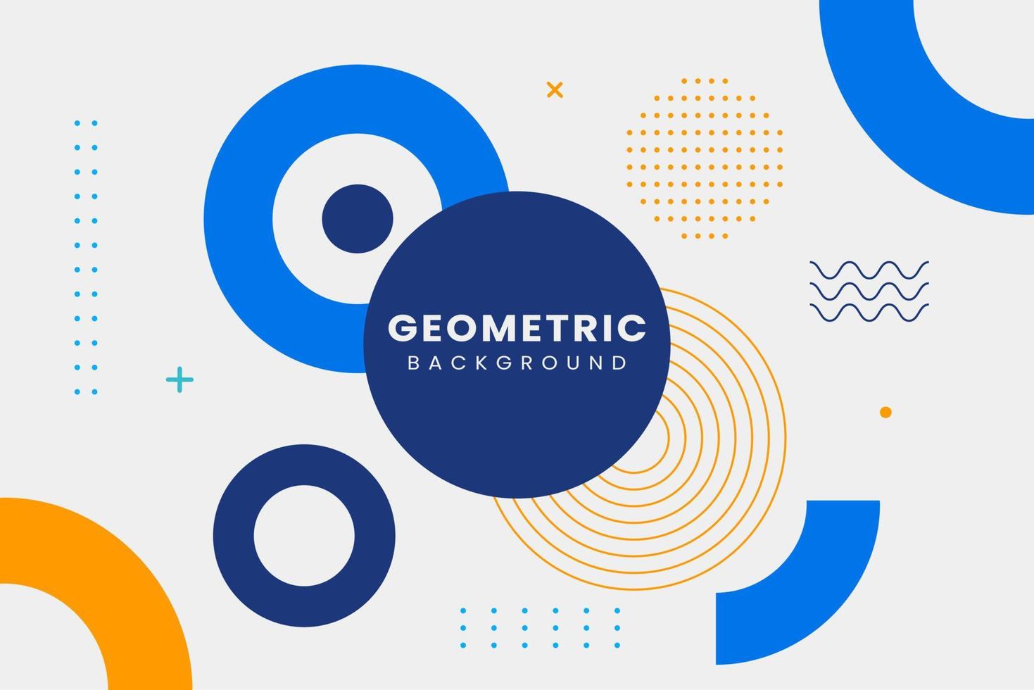 Grey Modern Geometric Memphis Background vector