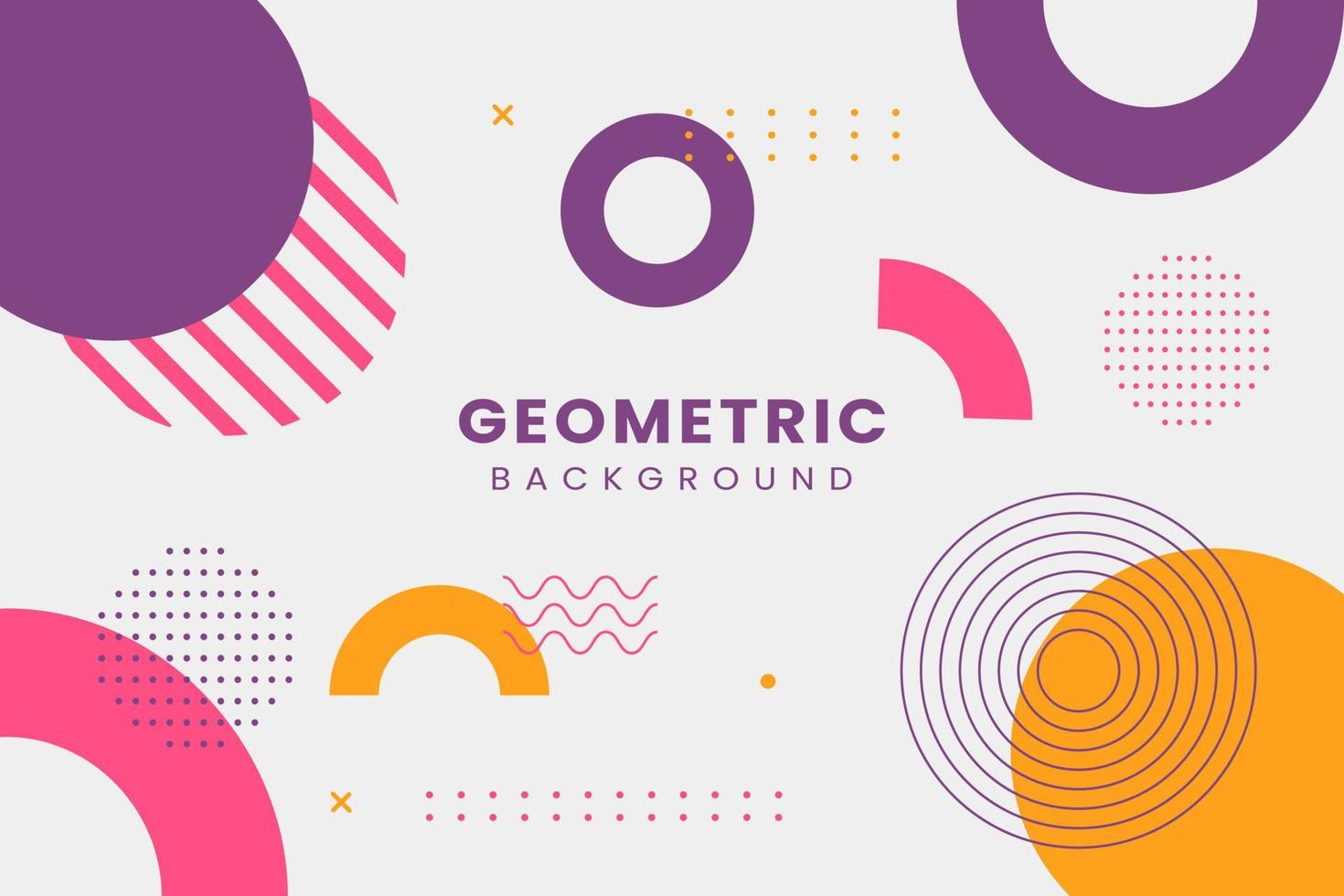 Grey Modern Geometric Memphis Background vector
