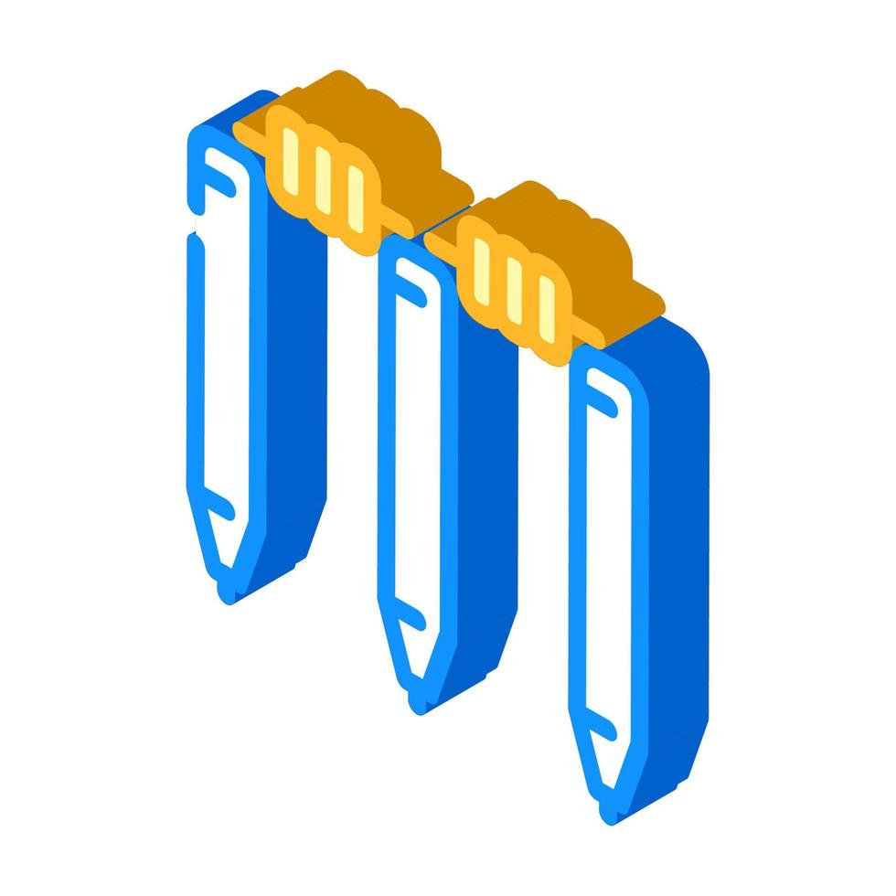 wicket accessory isometric icon vector illustration