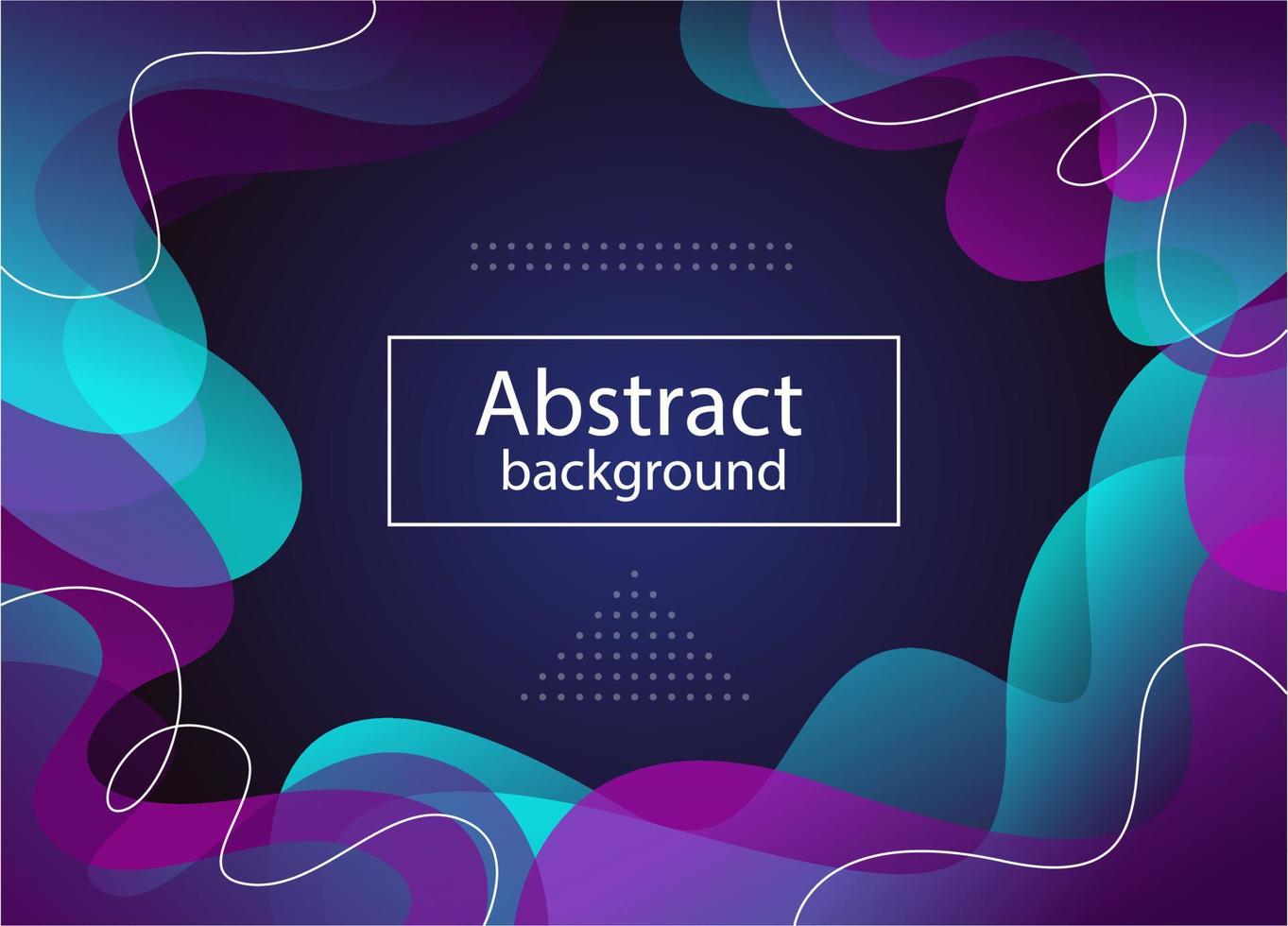 Blue violet abstract background with pink lines and circles shapes vector