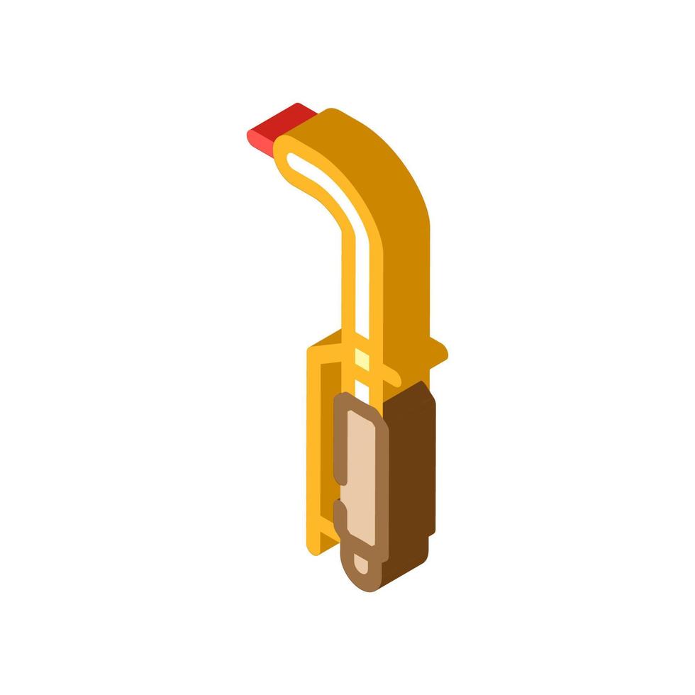 gas burner tool isometric icon vector illustration